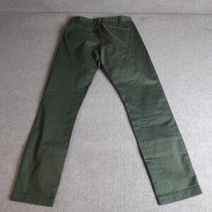 Asket Pants 30 x 29 Green The Chino Organic Cotton Made in Portugal